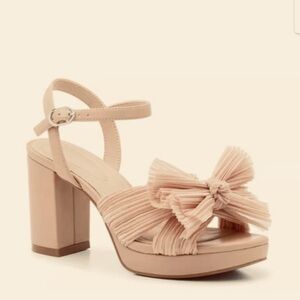 Rose/Tan Block Heel Sandals